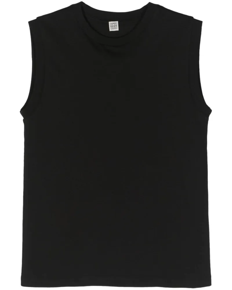Totême Tanktop mit rundem Ausschnitt - Schwarz Schwarz