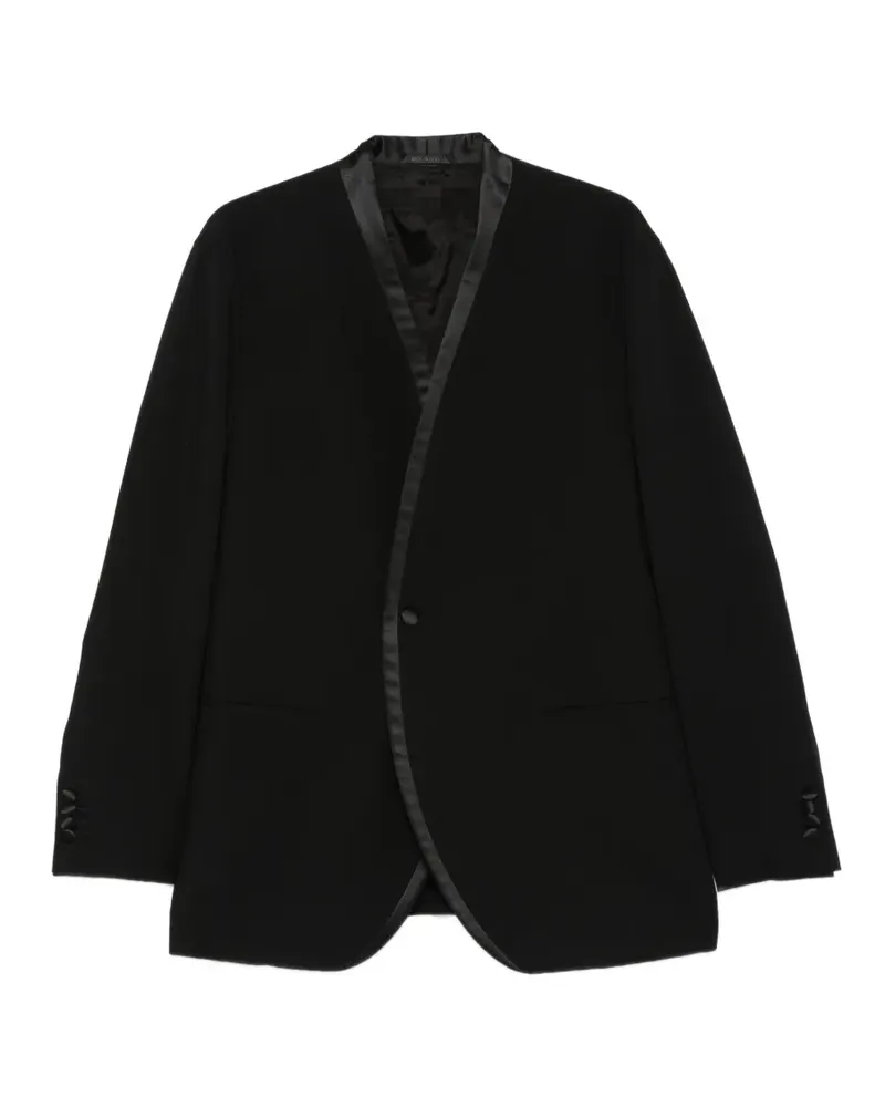 Giorgio Armani buttoned tailored jacket - Schwarz Schwarz