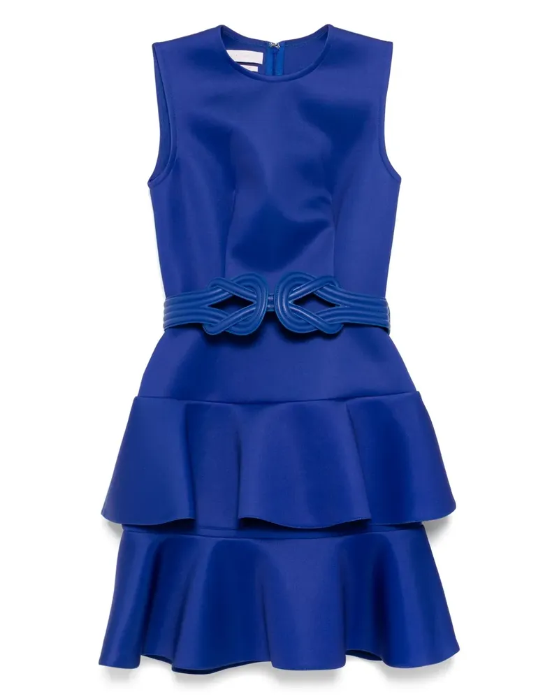 Saiid Kobeisy Minikleid mit Rüschen - Blau Blau