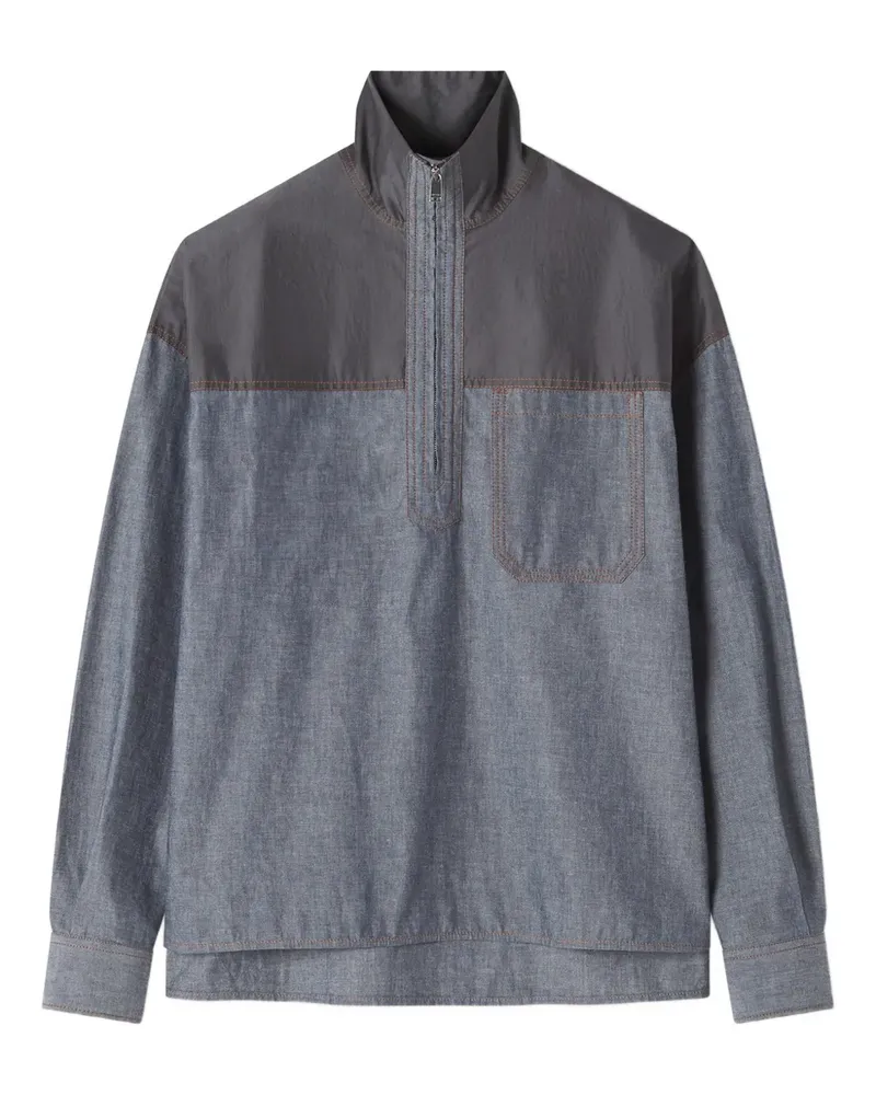 Lanvin Hemd mit Brusttaschen - Blau Blau