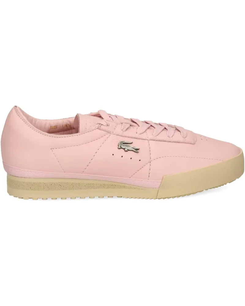 Lacoste Sneakers mit Logo-Schild - Rosa Rosa