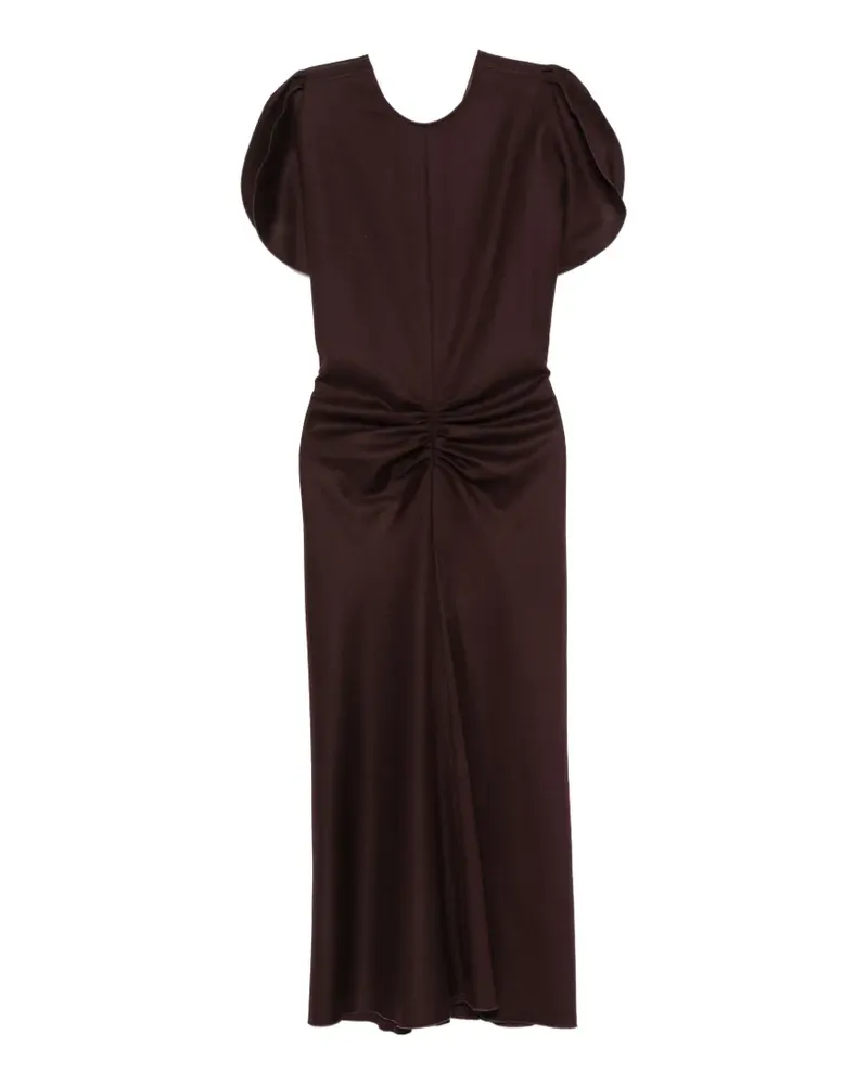 Victoria Beckham Bela ruched midi dress - Violett Violett
