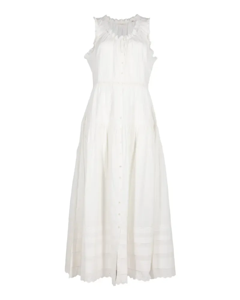 DÔEN Hortense midi dress - Weiß Weiß