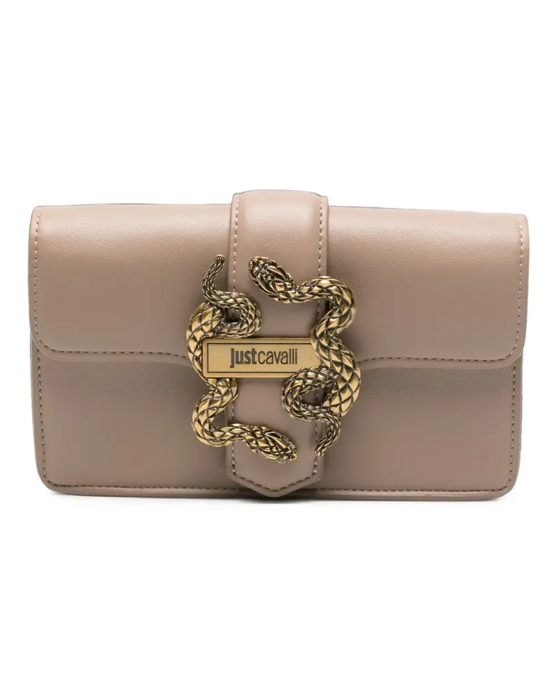 Just Cavalli Gürteltasche mit Schlangendetail - Nude Nude