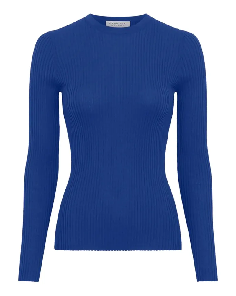 Gabriela Hearst Gerippter Browning Strickpullover - Blau Blau