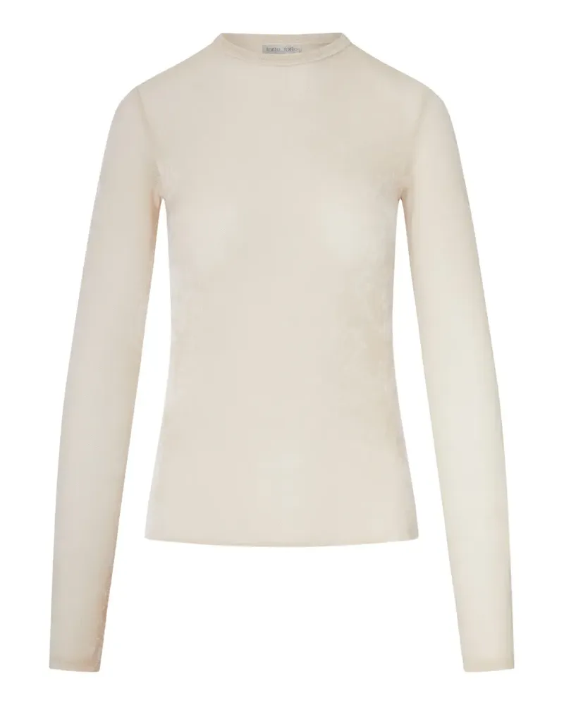 forte_forte sheer long-sleeve T-shirt - Weiß Weiß