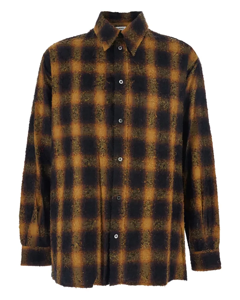 JORDANLUCA Kariertes Hemd mit Brusttaschen - Braun Braun