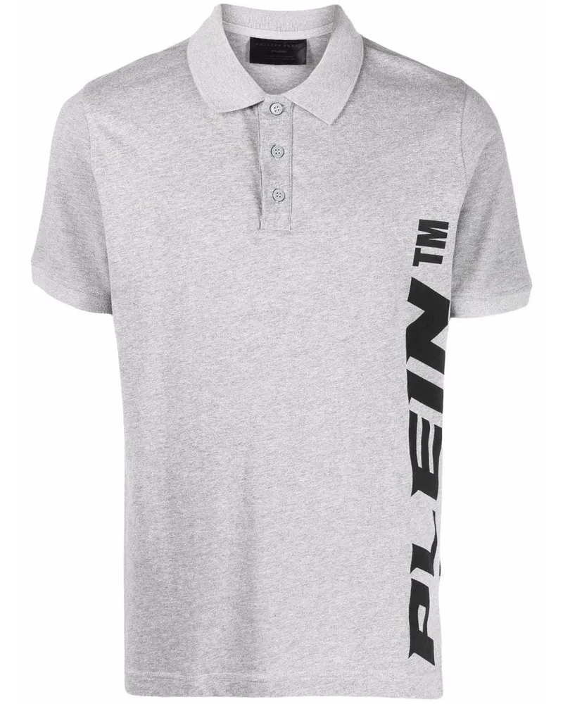 Philipp Plein Poloshirt mit Logo - Grau Grau