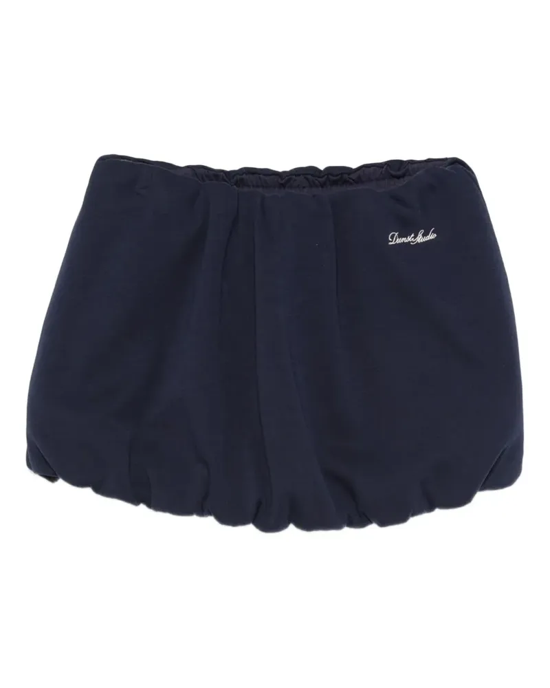 Dunst bubble-hem gathered mini skirt - Blau Blau