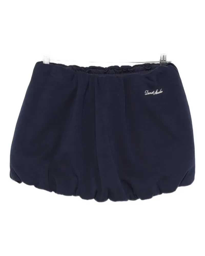 Dunst bubble-hem gathered mini skirt - Blau Blau