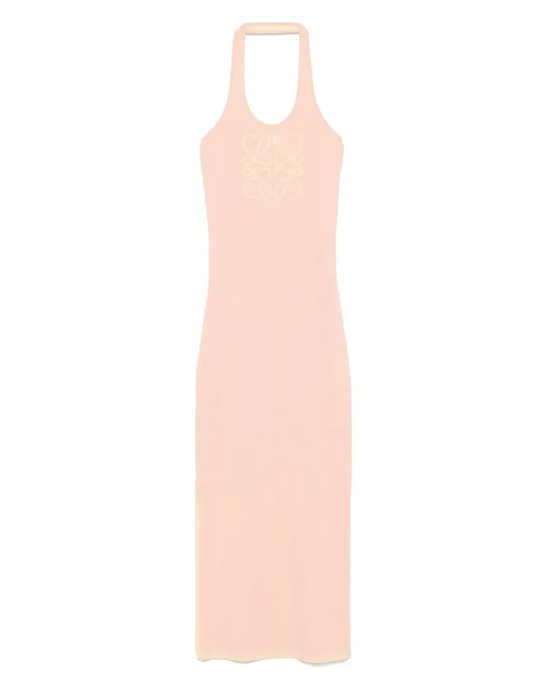 Loewe Maxikleid mit Anagram-Motiv - Rosa Rosa
