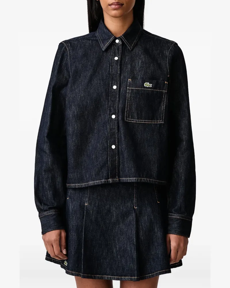 Lacoste regular-fit lightweight denim shirt - Blau Blau