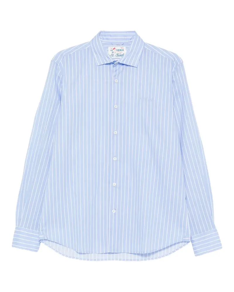 MC2 Saint Barth striped long-sleeve shirt - Blau Blau
