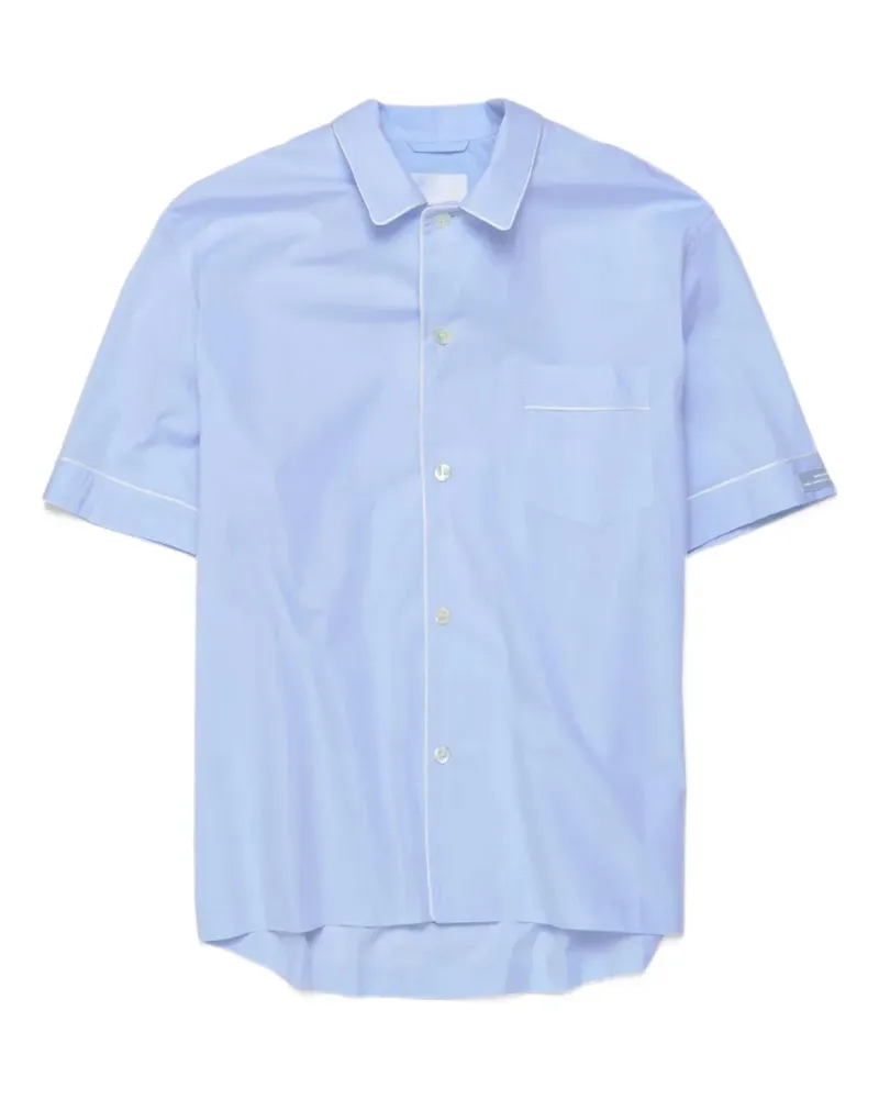 MAGNIBERG cotton pyjama shirt - Blau Blau