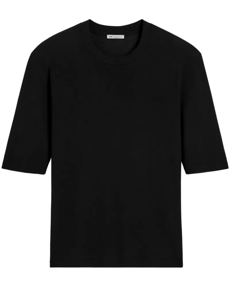 AMI Paris Klassisches T-Shirt - Schwarz Schwarz