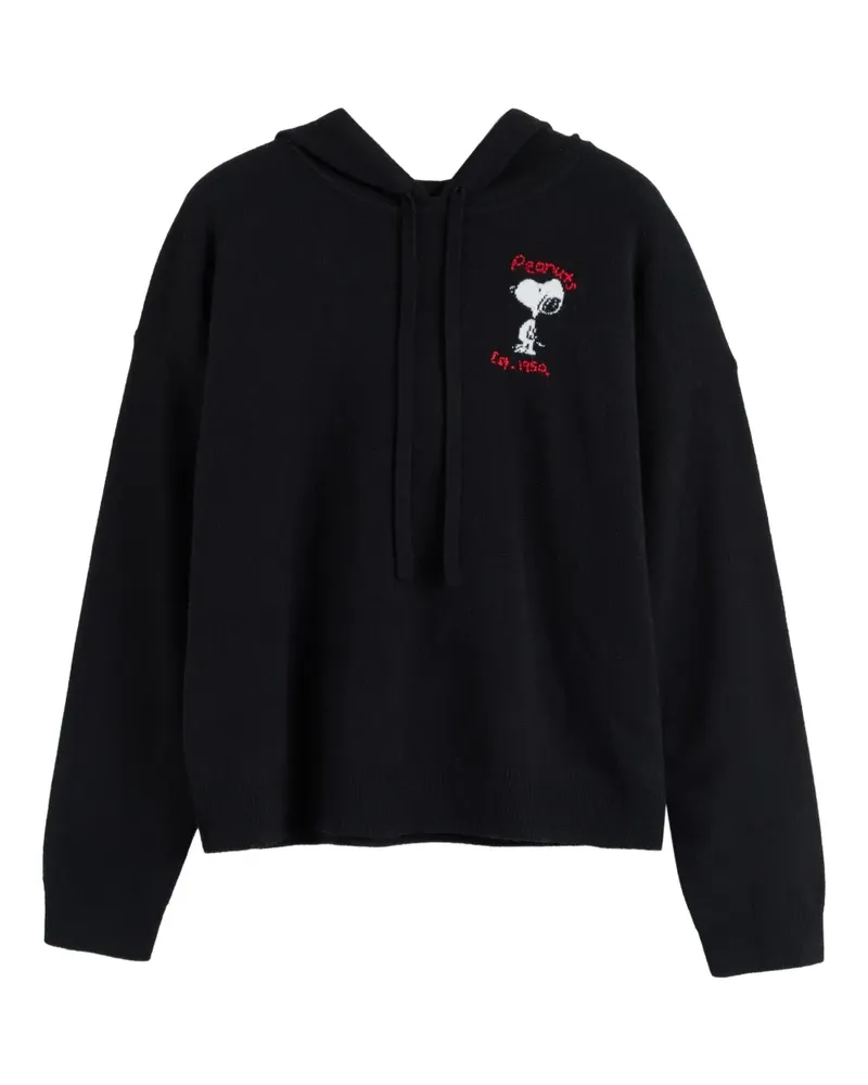 Chinti & Parker x Peanuts Hoodie mit Snoopy-Stickerei - Blau Blau