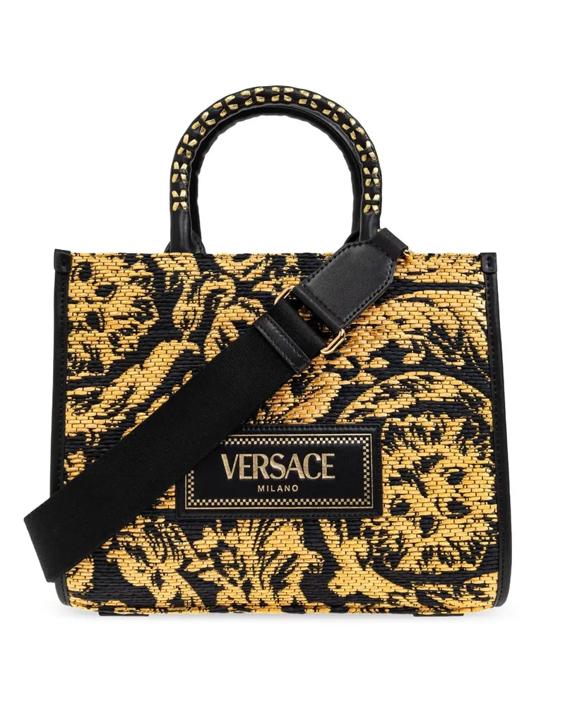 Versace Kleine Barocco Athena Tote Bag - Schwarz Schwarz