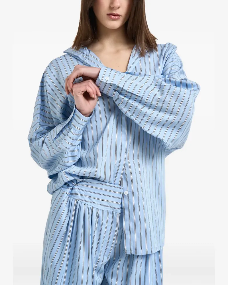IRO striped-pattern shirt - Blau Blau