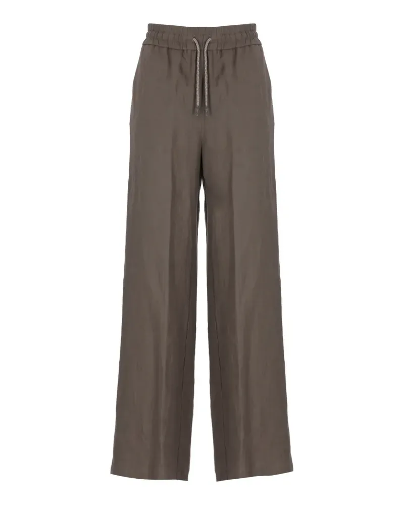 PANICALE Cashmere drawstring-fastening trousers - Braun Braun