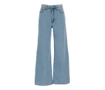 Jeans mit weitem Bein - Blau