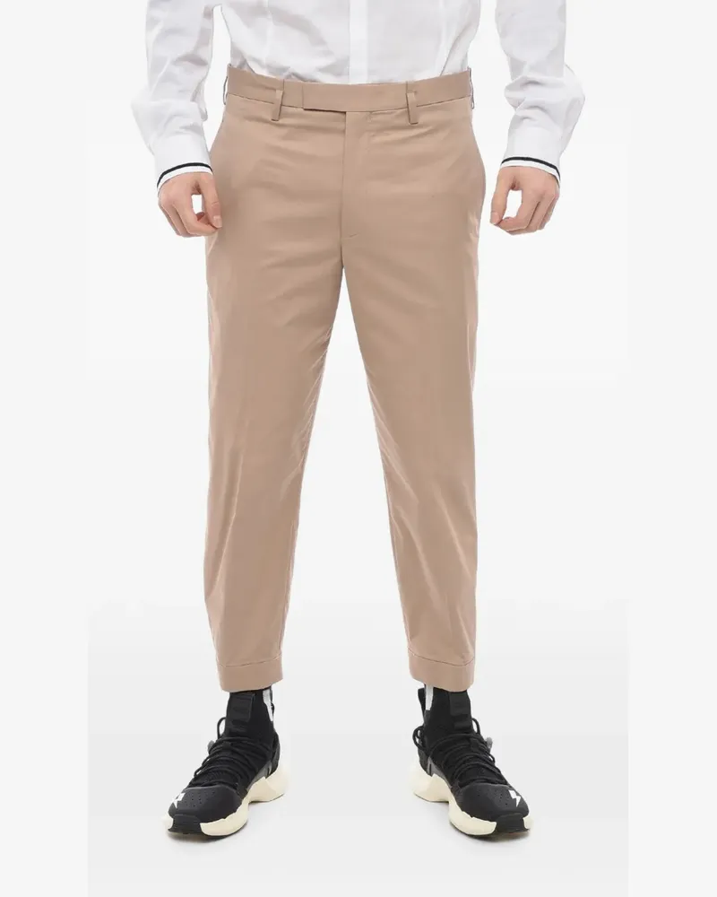 Neil Barrett Cropped-Hose mit verstellbarem Knöchel - Nude Nude