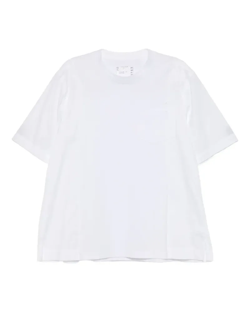 Sacai Klassisches T-Shirt - Weiß Weiß