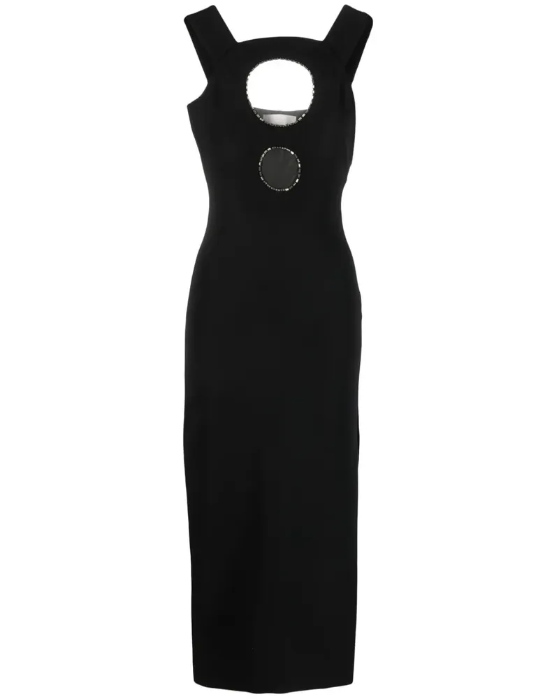 Genny Kleid mit Cut-Outs - Schwarz Schwarz