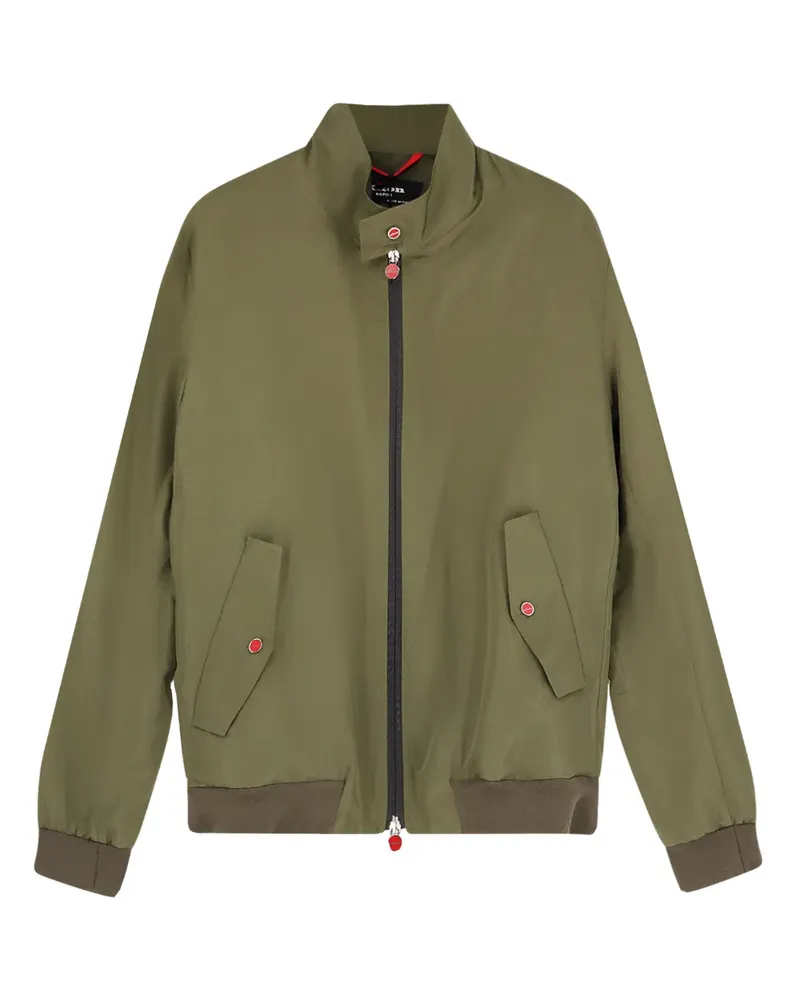 Kiton Jacke mit gummiertem Saum - Grün Grün