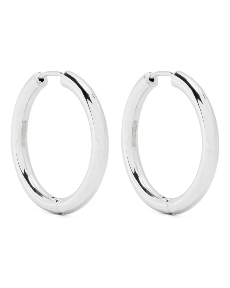 Adina Reyter Tube Creolen - Silber Silber