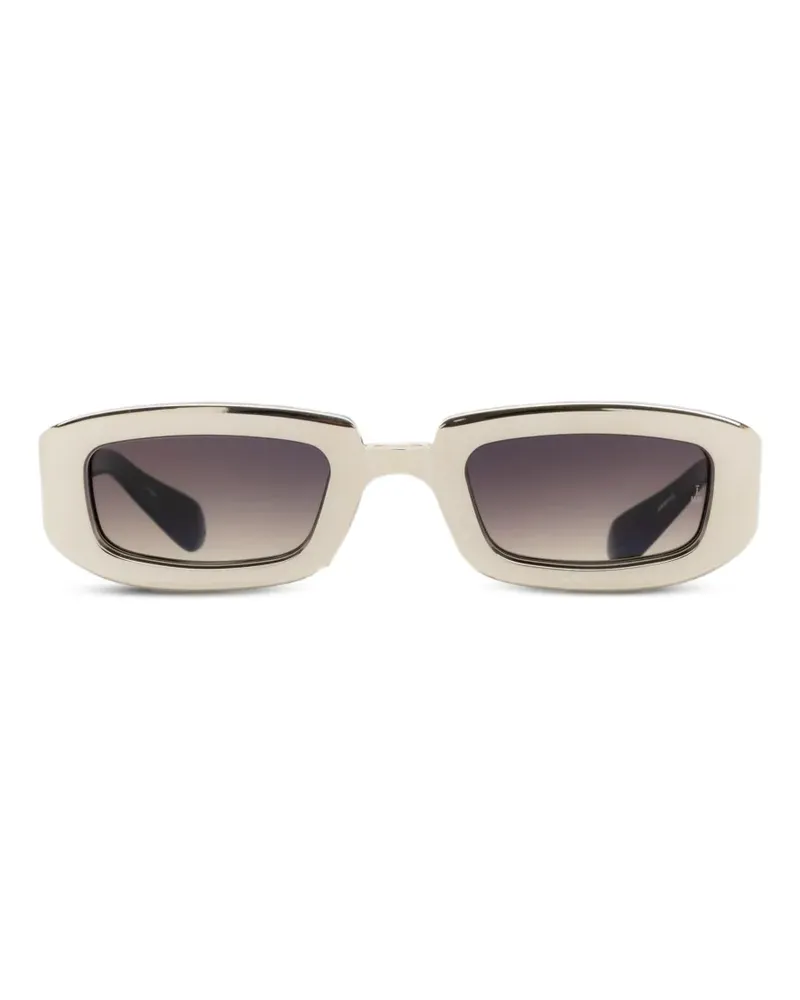Jacques Marie Mage Sonnenbrille mit eckigem Gestell - Silber Silber