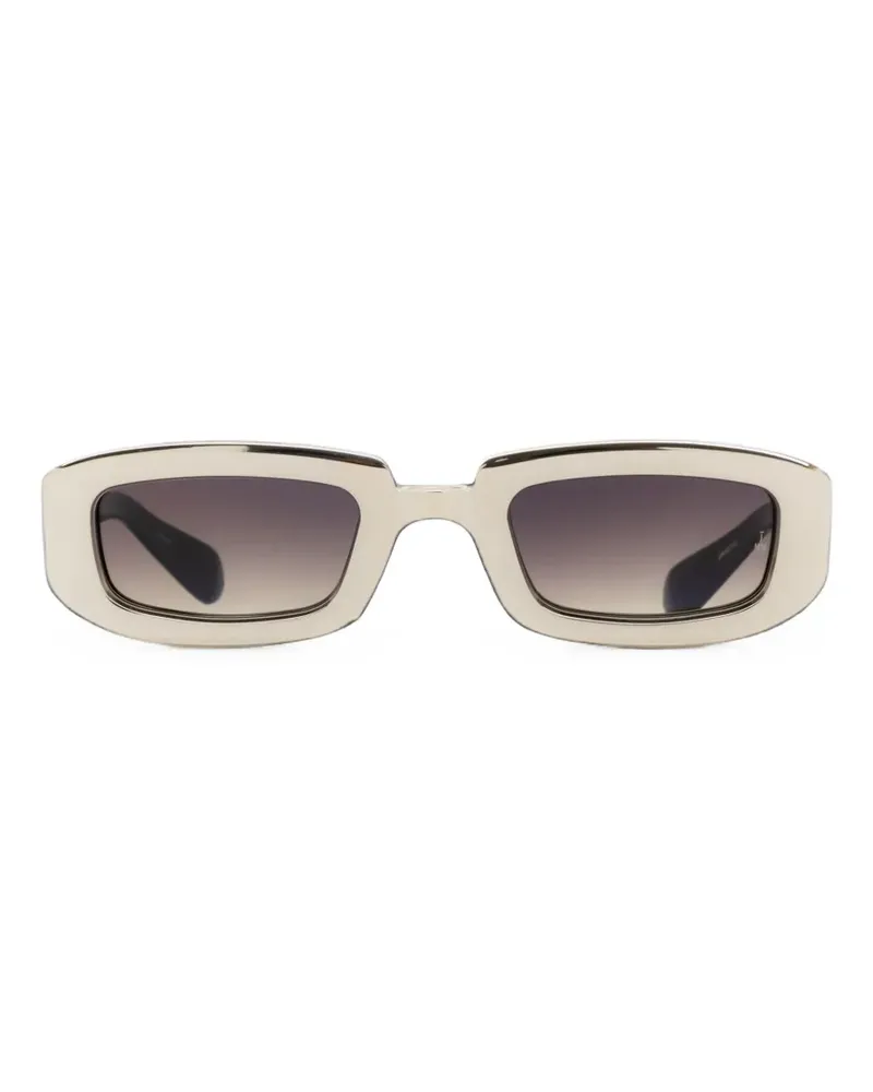 Jacques Marie Mage Sonnenbrille mit eckigem Gestell - Silber Silber