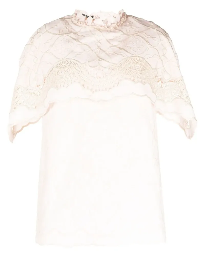 Alberta Ferretti Bestickte Bluse - Rosa Rosa