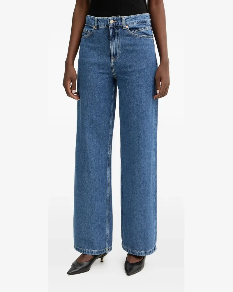 HUGO BOSS Jeans mit weitem Bein - Blau Blau