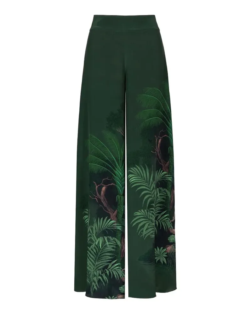 Johanna Ortiz Musical floral-pattern trousers - Grün Grün