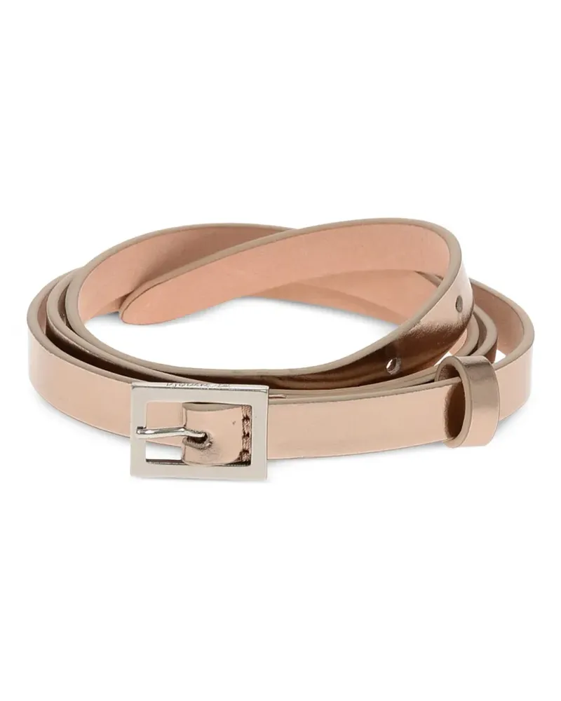 Dsquared2 lamé slim belt - Nude Nude