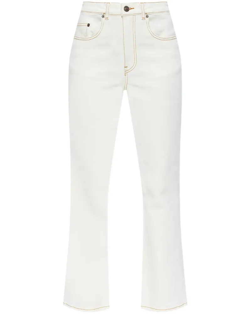 Tory Burch Schmale Jeans - Weiß Weiß