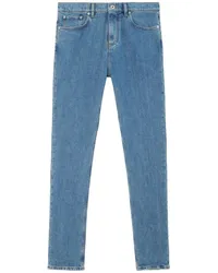 Burberry Halbhohe Straight-Leg-Jeans Blau