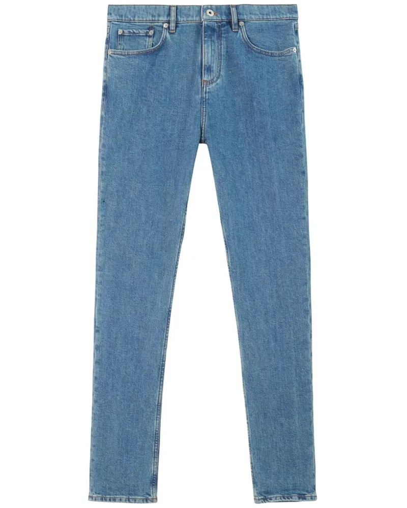 Burberry Halbhohe Straight-Leg-Jeans - Blau Blau