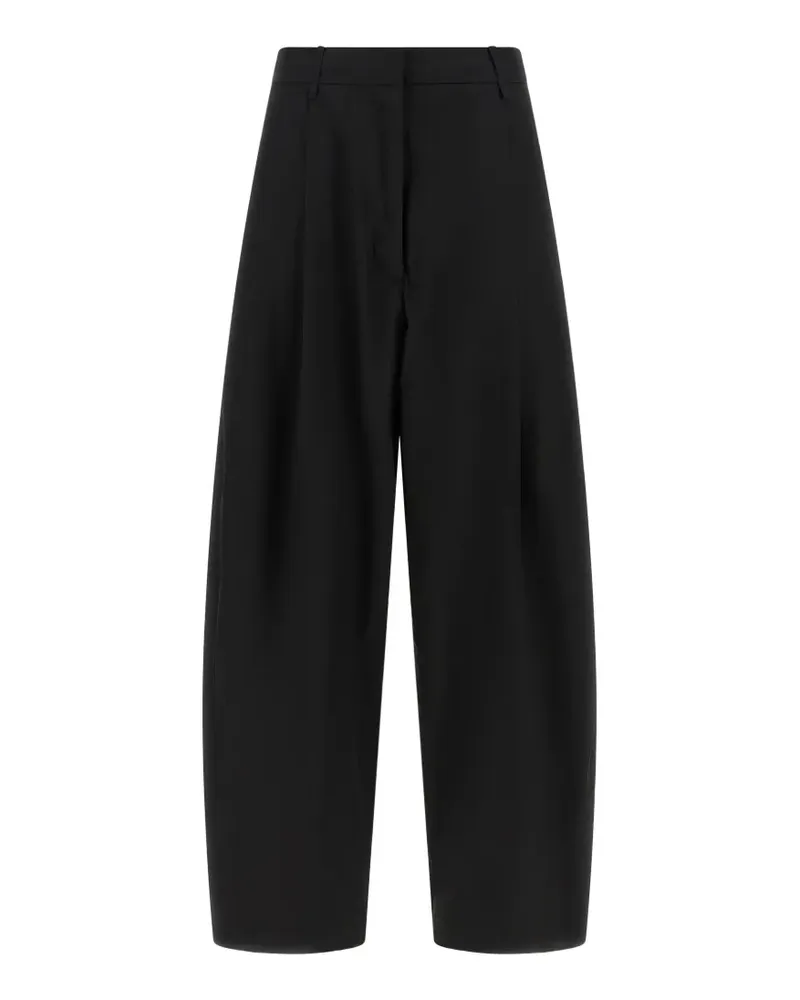 NUDE curved-leg trousers - Schwarz Schwarz