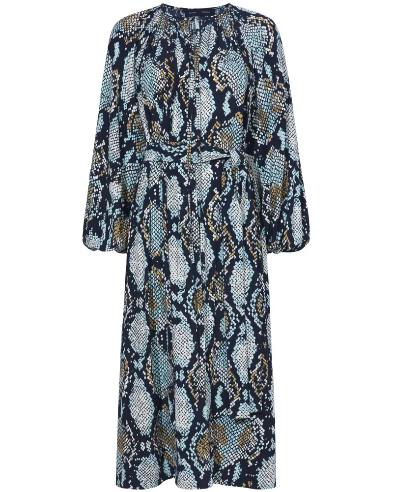 Proenza Schouler Kleid mit Schlangenleder-Print - Schwarz Schwarz