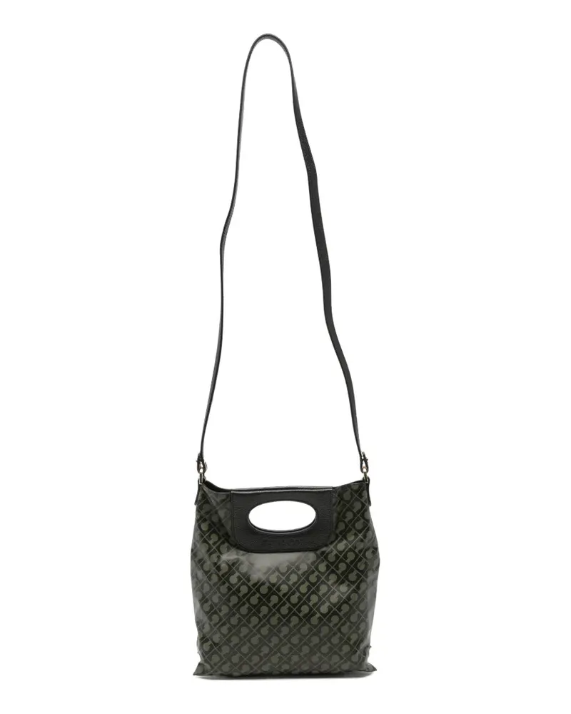 Gherardini Shopper mit Monogramm-Print - Grün Grün