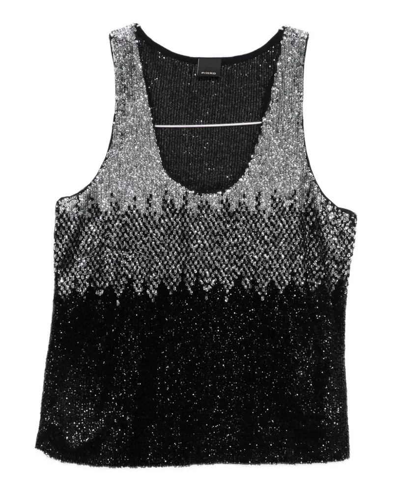 Pinko Dinko sequinned top - Schwarz Schwarz