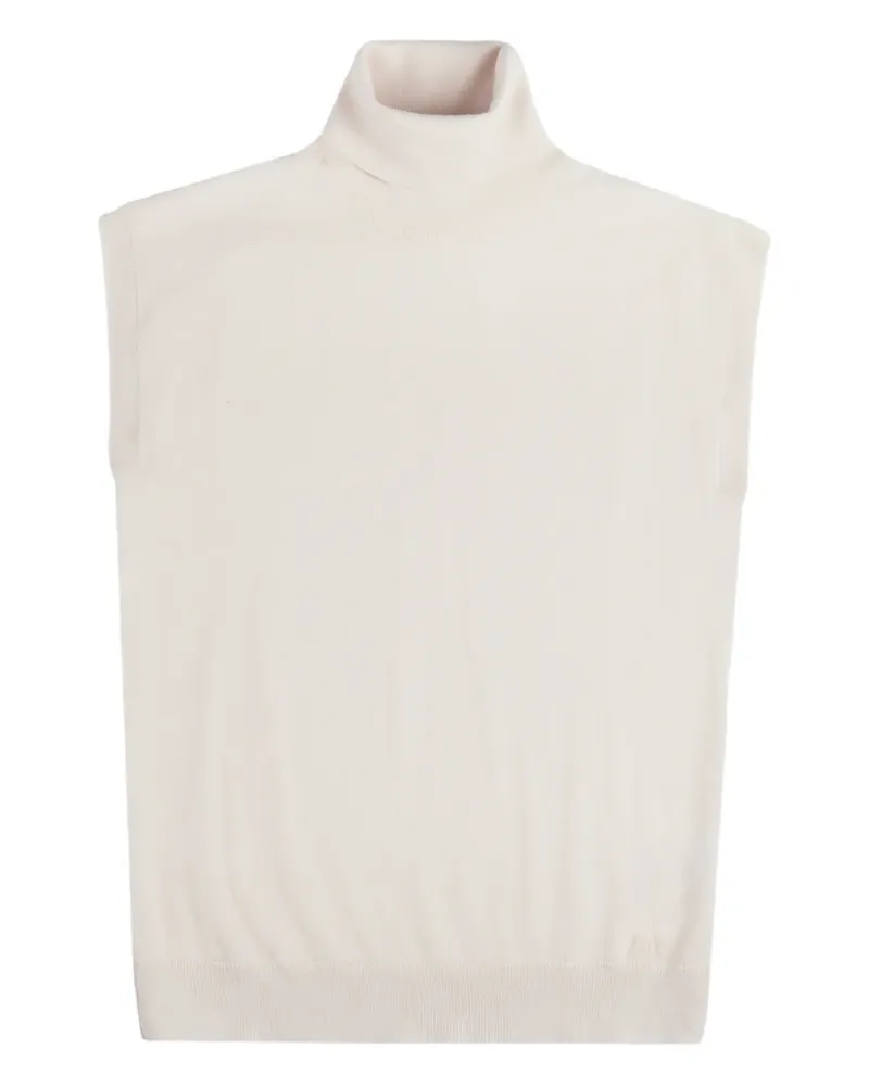 Fay sleeveless turtleneck sweater - Nude Nude