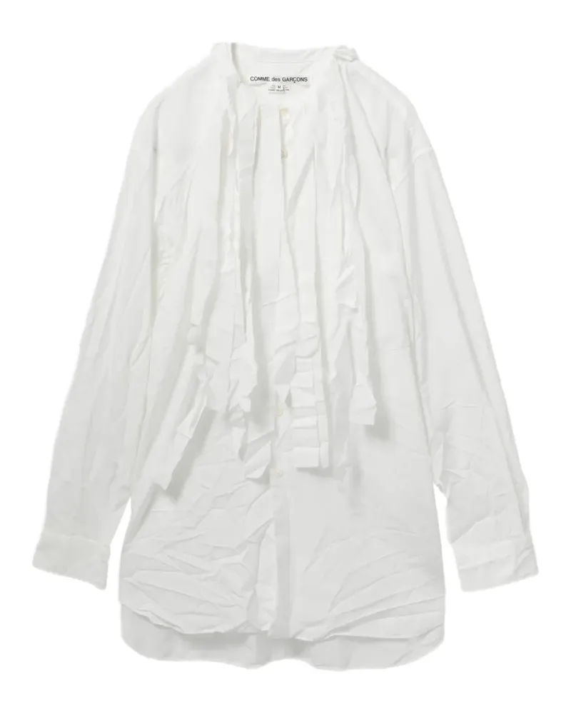 Comme des Garçons crinkled shirt - Weiß Weiß