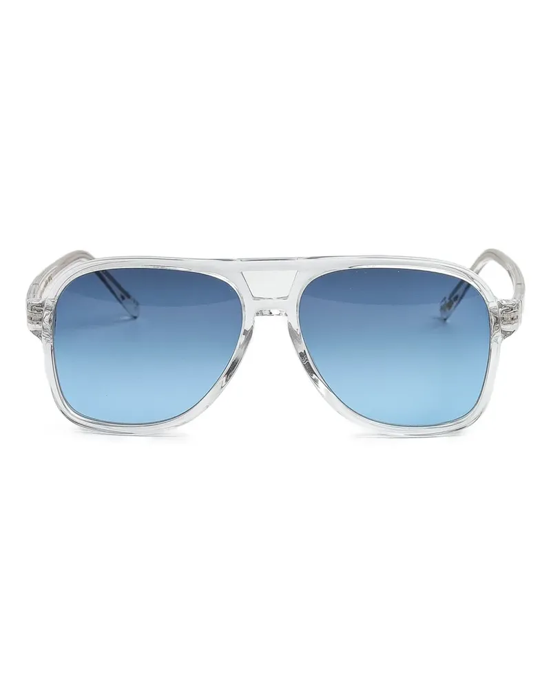 MOSCOT Sonnenbrille mit Doppelsteg - Weiß Weiß
