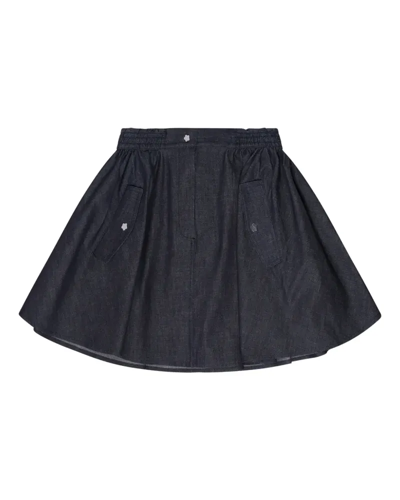 Cecilie Bahnsen flower-button flared skirt - Blau Blau