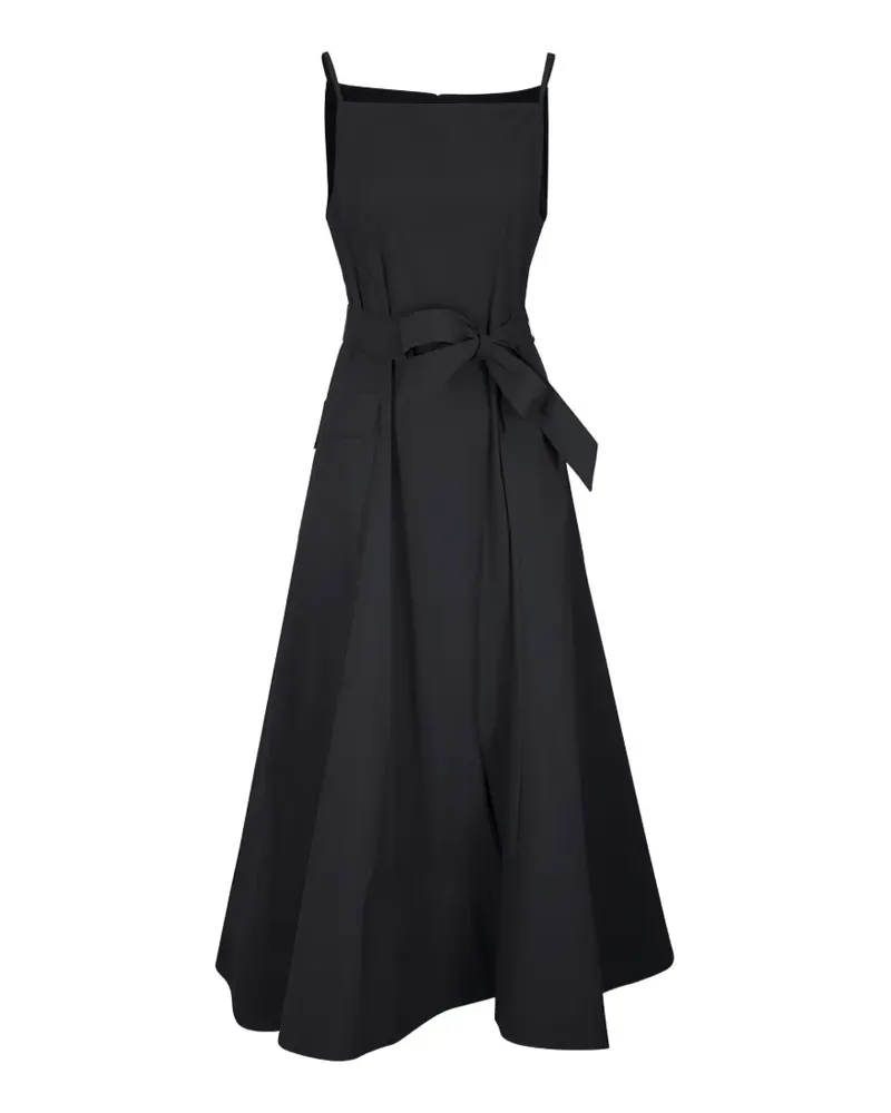 Lela Rose bow-belt midi dress - Schwarz Schwarz