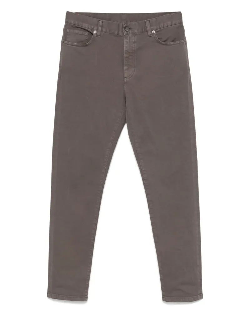 Ermenegildo Zegna Jeans mit Logo-Patch - Braun Braun