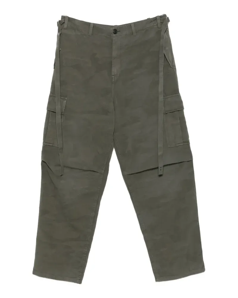 Fendi Cargohose mit Camouflagemuster - Grün Grün