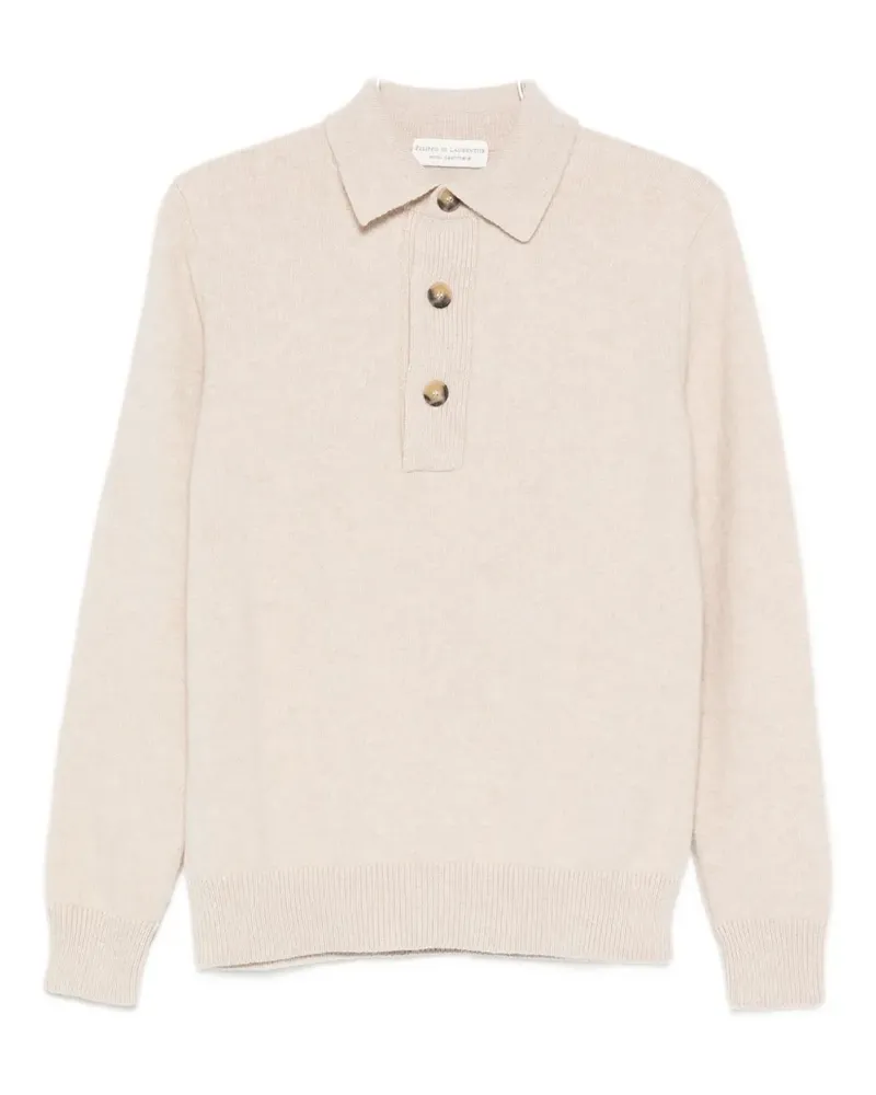 Filippo de Laurentiis Poloshirt mit geknöpftem Kragen - Nude Nude